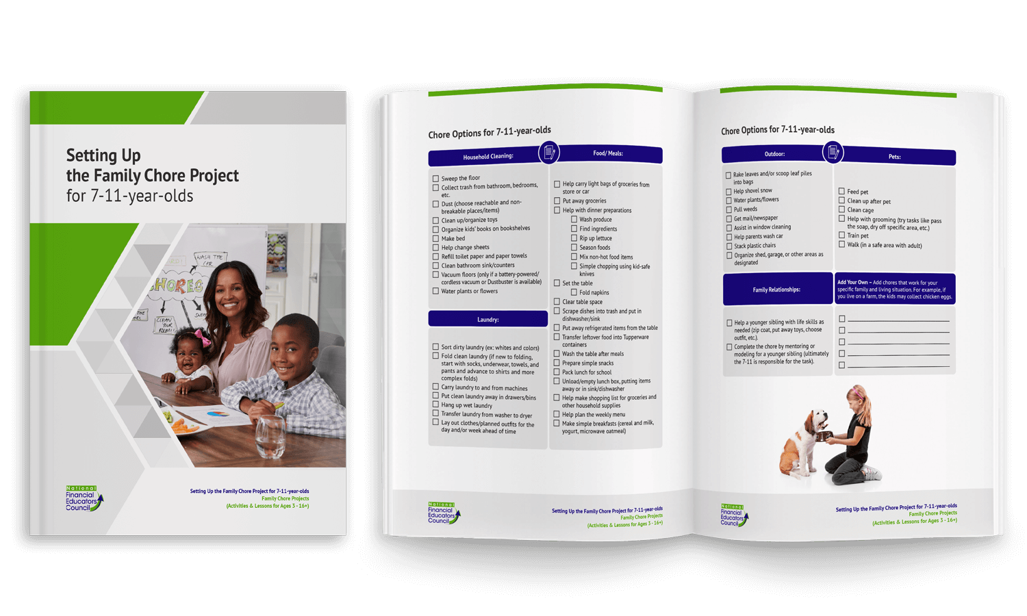 Family Finance materials speakers share through the Wisconsin Financial Educators Council